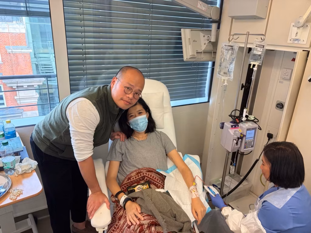 Claire Lai begins cancer treatment in the United Kingdom. Photo courtesy of Claire Lai.